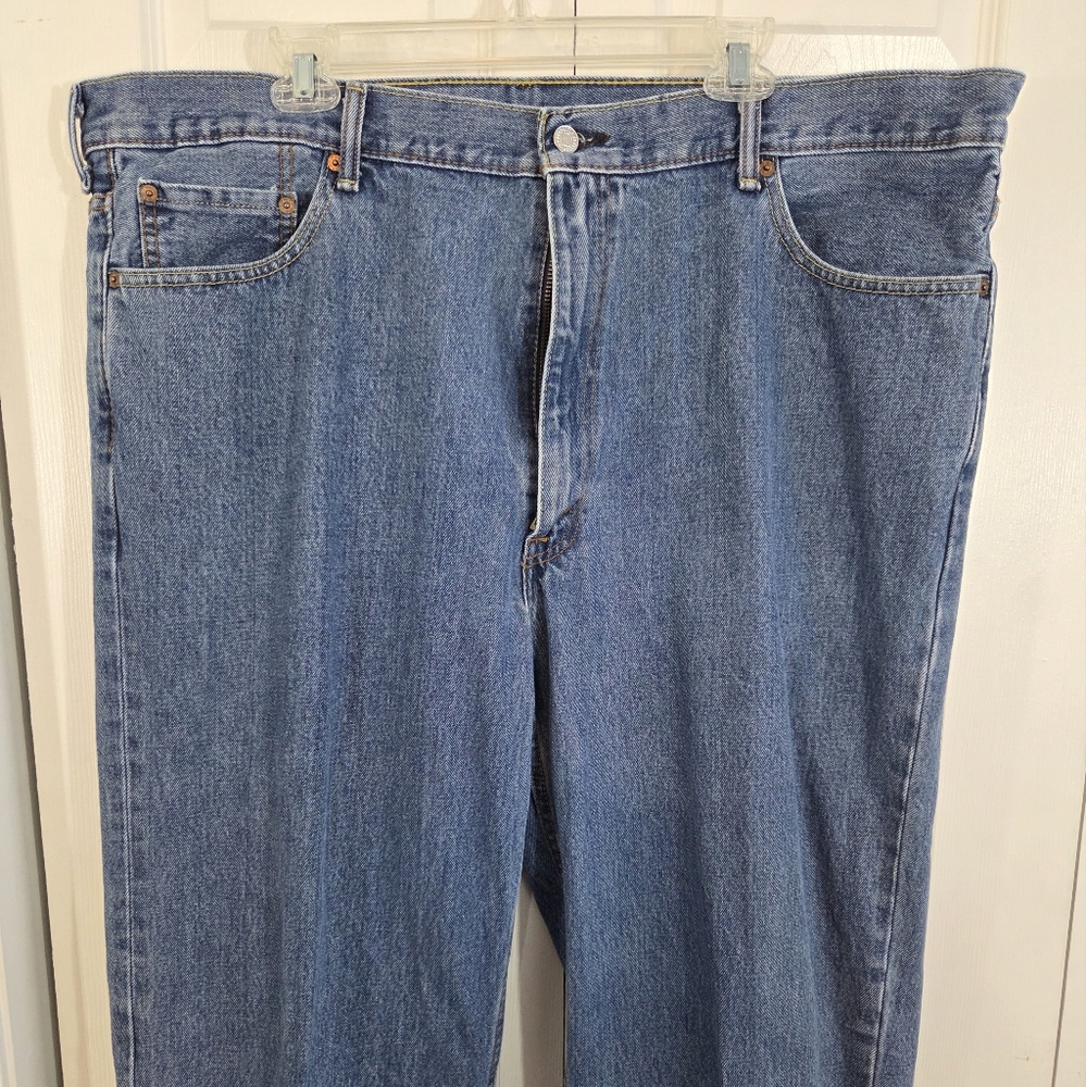 Levi Strauss 550 Men's Straight Leg Relaxed Fit Blue Jeans ~ Pre-Owned - Picture 4 of 12